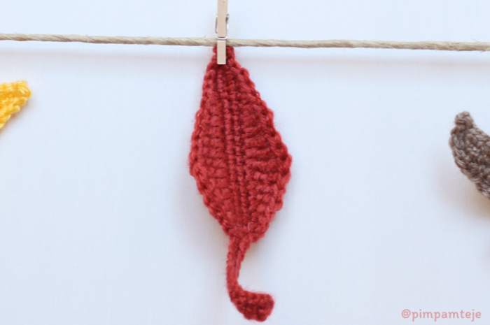 Patrón hoja de ganchillo modelo C